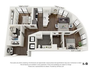 2 beds, 2 baths, 1,173 sqft, $3,205