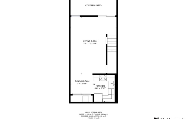 1 bed, 1 bath, $2,100