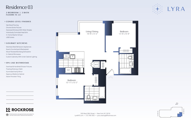 2 beds, 2 baths, $7,791, Unit 1703