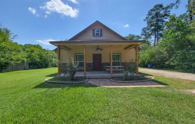 THIS IS A  NEW BEAUTIFUL UPDATED COUNTRY STYLE 3 BEDROOM 2 BATH HOME WITH OVER 1 ACREA OF LAND IN CONROE, TEXAS