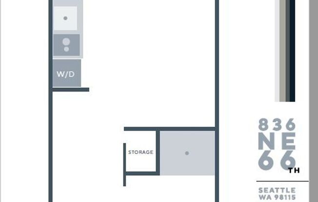 Studio, 1 bath, 243 sqft, $1,375, Unit 209
