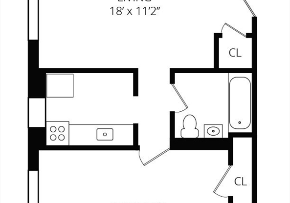 1 bed, 1 bath, 450 sqft, $2,200, Unit 08