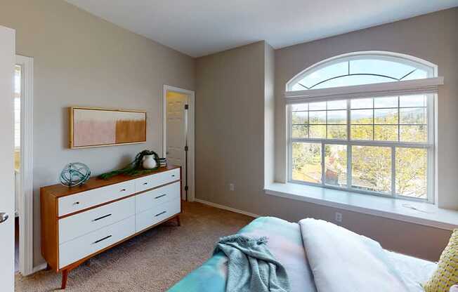 Apartments for rent in Sammamish WA - Boulder Creek built in bench seating arched windows