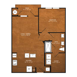 1 bed, 1 bath, 705 sqft, $1,313