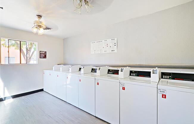 Modern Laundry Room at Villatree Apartments, Tempe, AZ, 85281