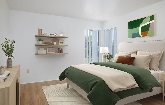 Bedroom with Hard Surface Flooring