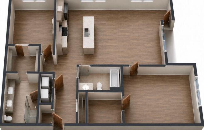 2 beds, 2 baths, 1,150 sqft, $1,789, Unit 248