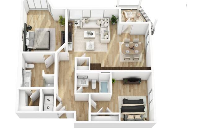 2 beds, 2 baths, 1,110 sqft, $2,509