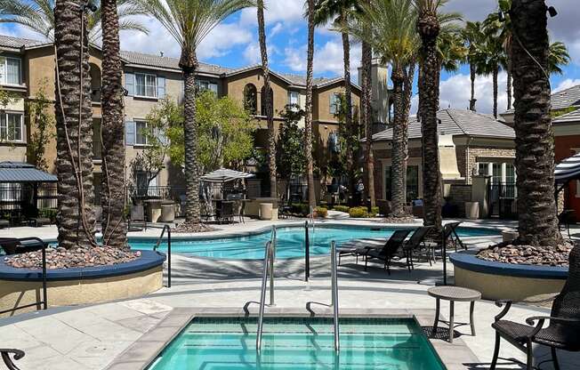 Pool area  at Ridgestone, California, 92532