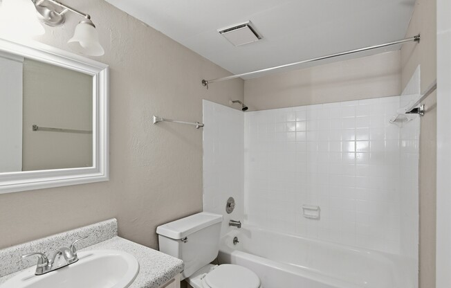 Elevate your lifestyle at Wymore 360 Apartments with our spacious, modern bathrooms designed for comfort and convenience. Enjoy elegant finishes and ample storage that enhance your daily routine. Schedule a tour today and see your new home!