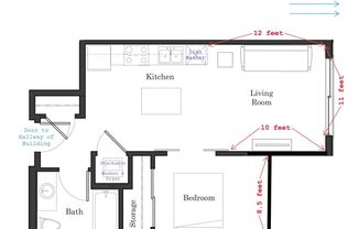 1 bed, 1 bath, 568 sqft, $1,145, Unit 303