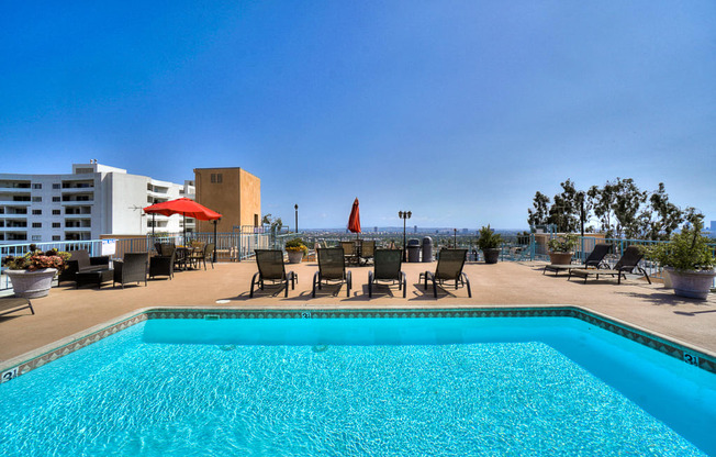 Sparkling Pool at La Vista Terrace, California