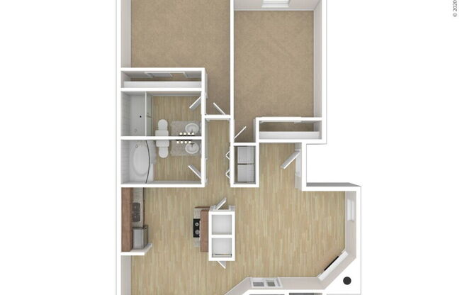 2 beds, 2 baths, 915 sqft, $2,100