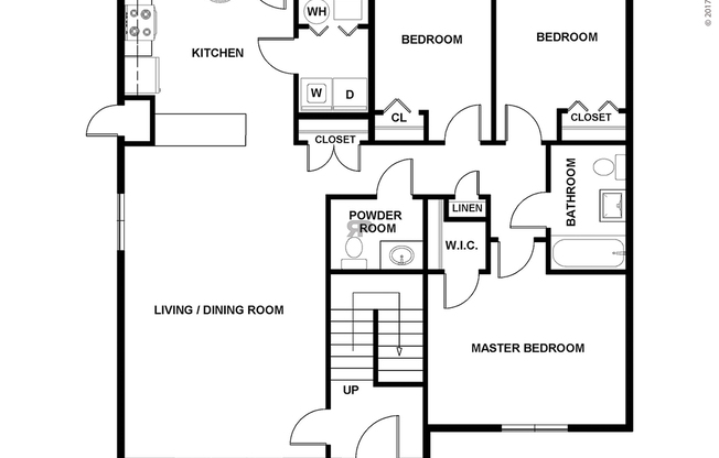 3 beds, 1 bath, 1,241 sqft, $1,655