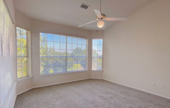 Spacious and bright windows at Turnberry Isle Apartments in Dallas, TX.