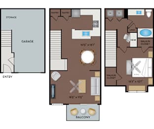 1 bed, 1 bath, 859 sqft, $1,605