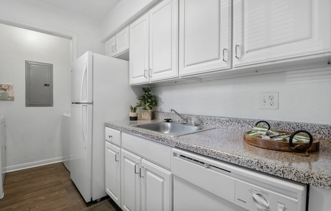 Driscoll Place | Kitchen Counters, Spacious Cabinets, and Refrigerato
