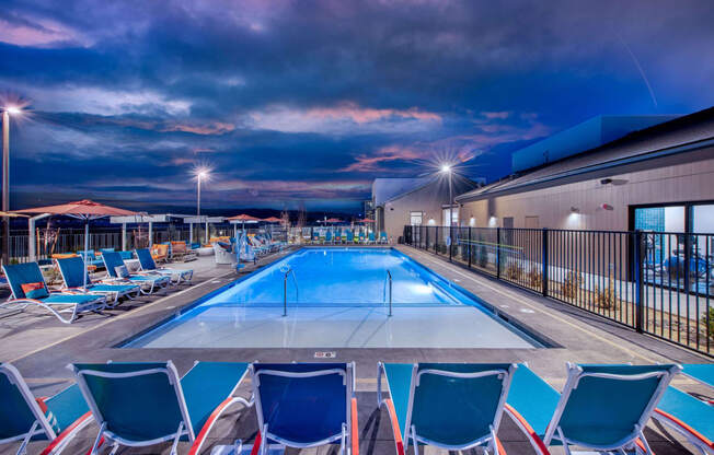 the pool at Palomino