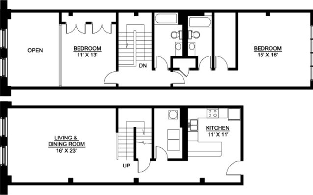 2 beds, 2 baths, 1,086 sqft, $1,875, Unit 233