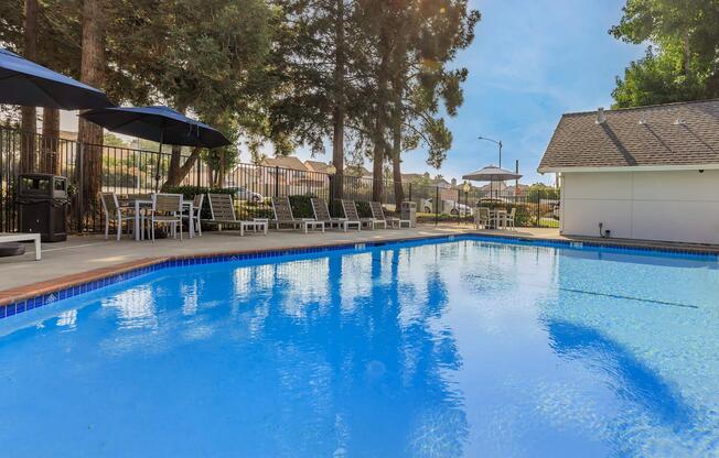 a large pool of water