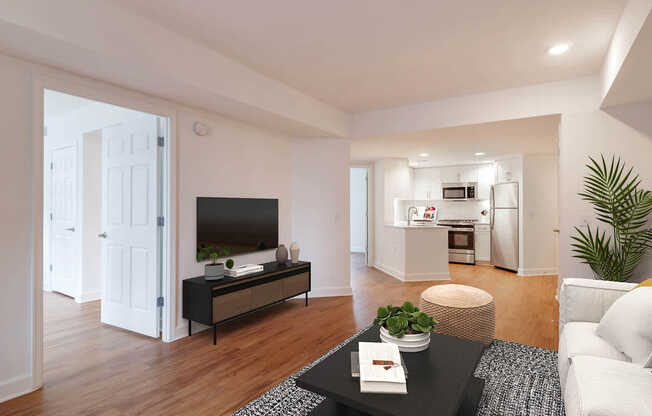 Living Room with Hard Surface Flooring