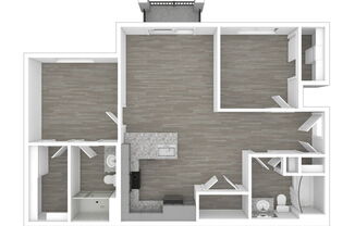 2 beds, 2 baths, 909 sqft, $1,394