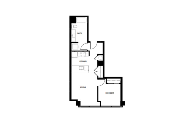 1 bed, 1 bath, 648 sqft, $2,495, Unit 111