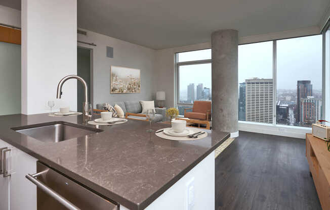 Living Room with Hard Surface Flooring