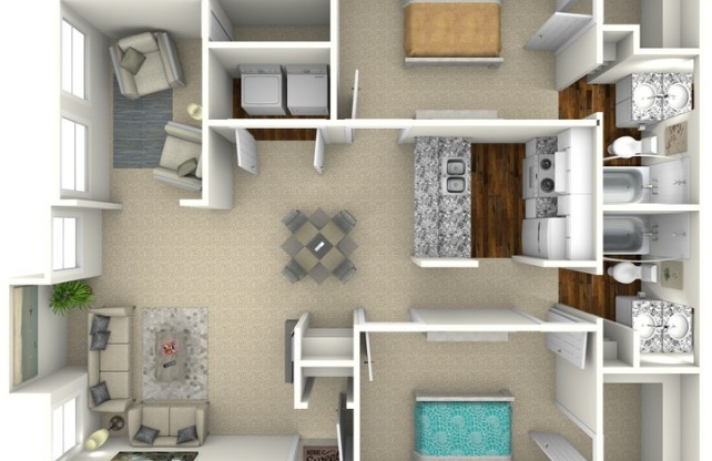 2 beds, 2 baths, 1,150 sqft, $1,520