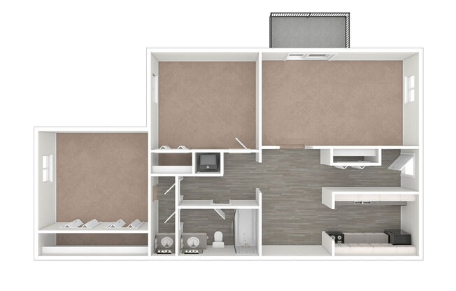 2 beds, 1 bath, 1,000 sqft, $1,090