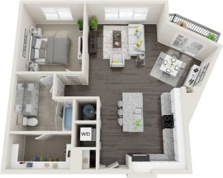 1 bed, 1 bath, 863 sqft, $2,697