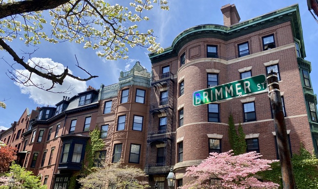 Brimmer Street Brownstones in Boston, MA