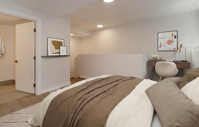 Bedroom with Hard Surface Flooring