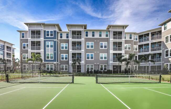 Tennis Courts at Dunedin Commons Apartment Homes in Dunedin, Florida, FL