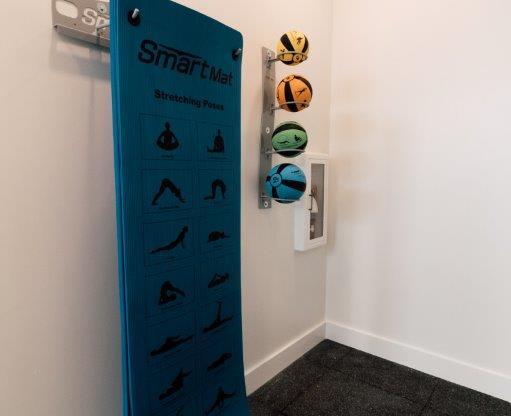 Fitness Center With Yoga/Stretch Area at Brixton South Shore, Austin, TX