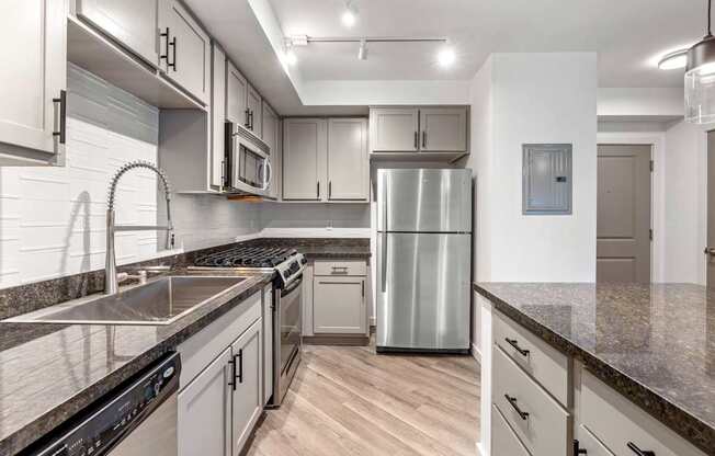 Modern Kitchen at 128 on State Apartments in Kirkland, WA 98033