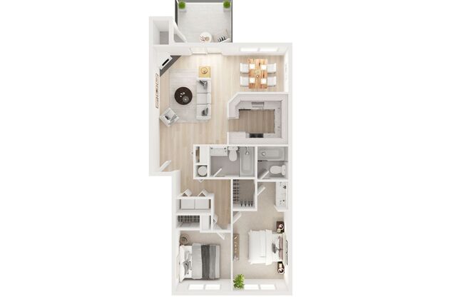 2 beds, 2 baths, 1,000 sqft, $1,875, Unit 3901-203