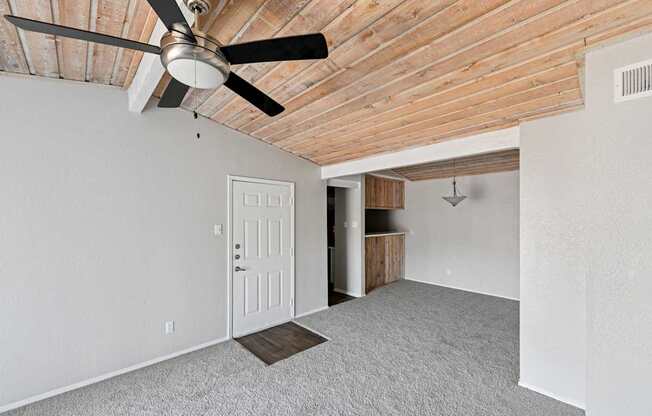 Copper Canyon Apartments in Bedford, TX, unit B1 Living Room