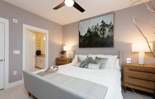 Spacious Bedroom With Comfortable Bed at Beckett Farms Apartments, PRG Real Estate Management, South Carolina, 29715