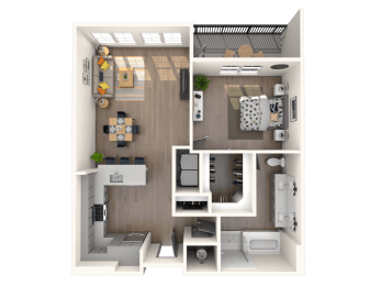 1 bed, 1 bath, 836 sqft, $2,410