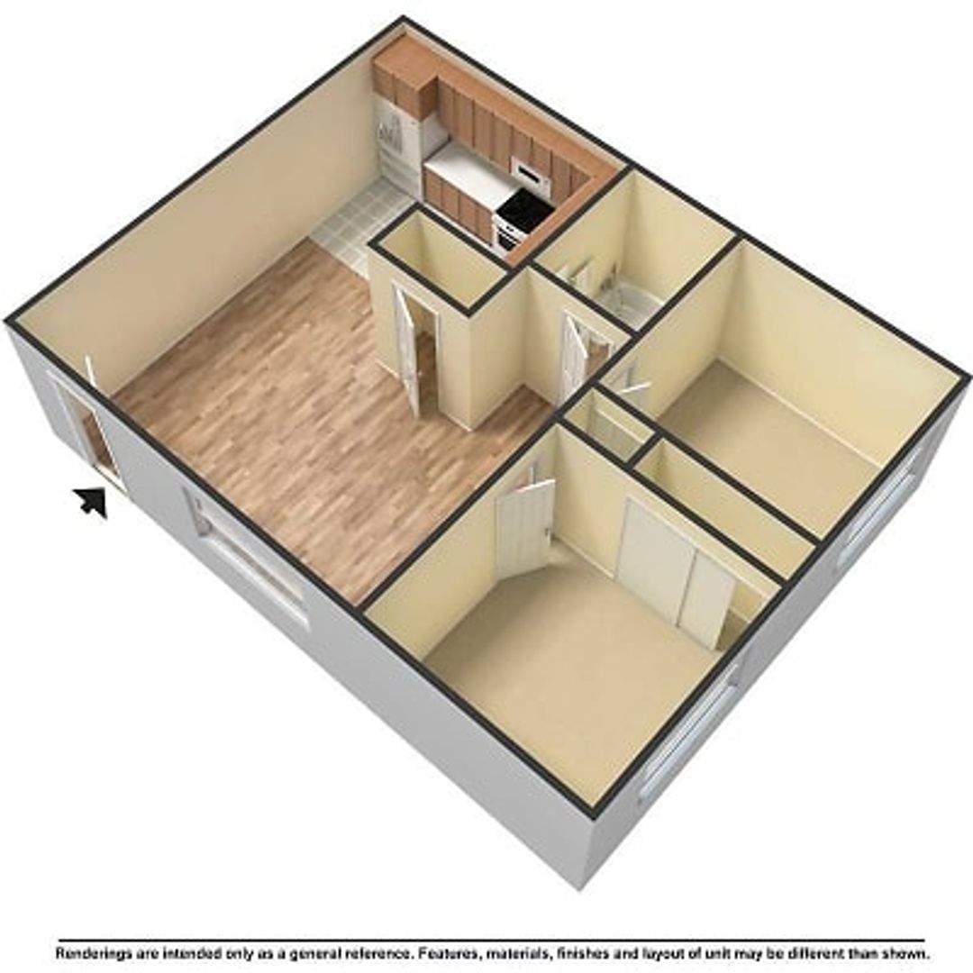 2 beds, 1 bath, 750 sqft, $895, Unit 317