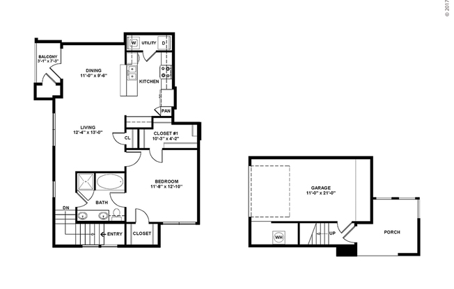 1 bed, 1 bath, 869 sqft, $1,425