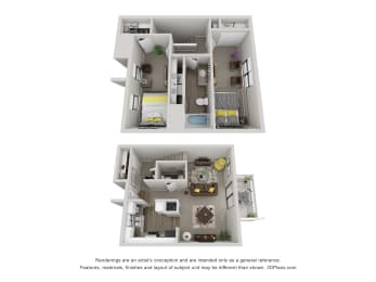 2 beds, 1 bath, 1,120 sqft, $871