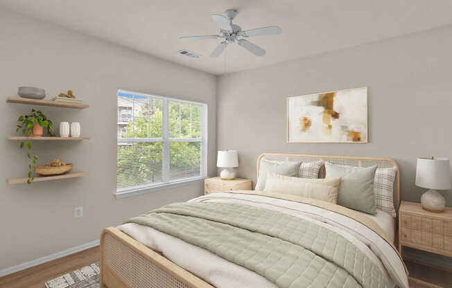 Bedroom with Hard Surface Flooring