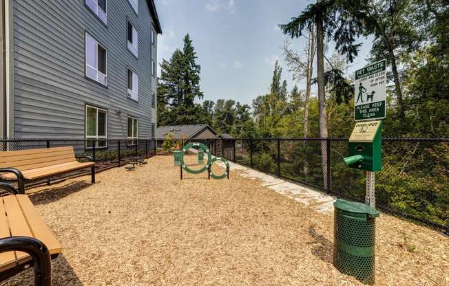 Gated Off-Leash Dog Park and Pet Stations at Manor Way Apartments, Everett, WA 98204, United States