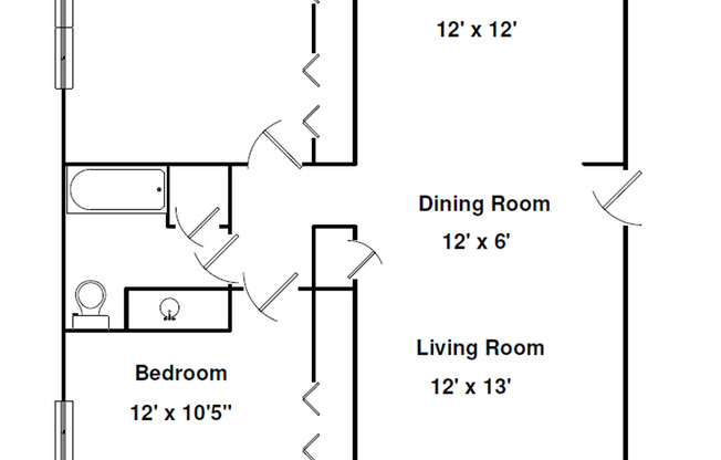 2 beds, 1 bath, 900 sqft, $890