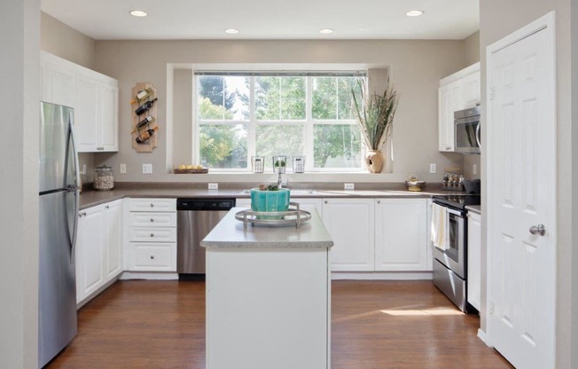 view from kitchen at Lionsgate South, Hillsboro, 97124