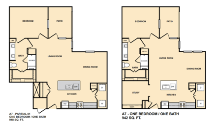 1 bed, 1 bath, 948 sqft, $1,341