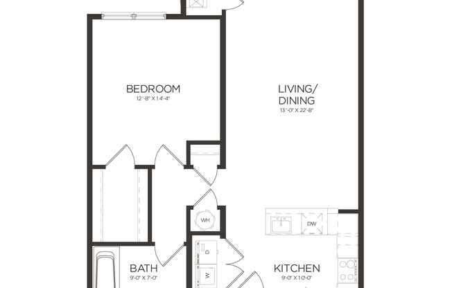1 bed, 1 bath, 869 sqft, $2,240