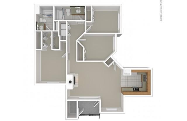 3 Bedroom Floor Plan | Apartments For Rent In Kennewick, WA | Crosspointe Apartments